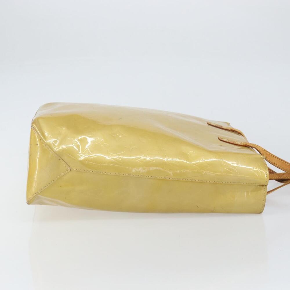 LOUIS VUITTON Monogram Vernis Reade MM Hand Bag Beige M91141 LV Auth ti3516 - Picture 3 of 16